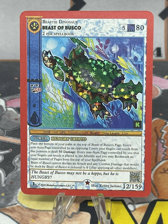 Metazoo Cryptid Nation Kickstarter Edition Card #12/159 Beast of Busco Reverse Holo NM
